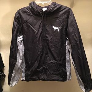 Zip up rain jacket from pink